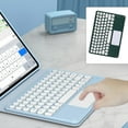 thumbnail image 4 of Clavier Bluetooth Tactile 10 Pouces, Clavier Sans Fil Ultra-Mince Portable avec Trackpad, Batterie Rechargeable Intégrée, 4 of 5