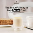 thumbnail image 7 of Radicaln White Marble Butter Keeper with Lid 4" – Handmade Butter Storage Dish for Kitchen Counter & Dining Table – Classic Marble Butter Crock, Stylish Kitchen Gift, 7 of 7