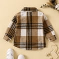 thumbnail image 6 of EnJoCho Toddler Fashion Clothing Toddler Boys Girls Shirt Coat Jacket Plaid Long Sleeve Kids Turn Down Collar Button Tops Outwear Kids Trendy Clothing Outfit 12-18 Months, 6 of 6