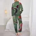 thumbnail image 3 of Pajama Sets for Women 2 Pcs, Humming Bird 1 Button Down Long Sleeve Sleepwear Lounge PJ Sets, 3 of 6