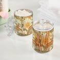 thumbnail image 2 of Yayeee 2 Pack Qtip Holder Dispenser for Bathroom with Lid Cotton Swab Canister, Beige Clouds, 2 of 6