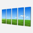thumbnail image 2 of Prairie Verte et Ciel Bleu - Impression sur Toile Paysage, 2 of 3