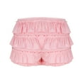 thumbnail image 3 of ZZwxWA Women Bloomers 2025 Cute Ruffle Shorts Lace Trim Fluffy Tiered Sexy Boyshorts Layered Y2K Sweet Pettipants, 3 of 6