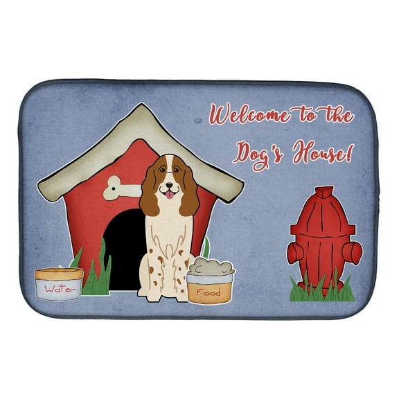 Dog House Collection Russian Spaniel Dish Drying Mat