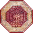 thumbnail image 2 of Rugs.com Aurelia Collection Rug – 7 Ft Octagon Magenta Medium-Pile Rug Perfect For Living Rooms, Kitchens, Entryways, 2 of 3