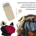 thumbnail image 2 of Small Weaving Loom Kit with 14 Hooks Portable Mini Darning Loom Speedweve Type Weave Tool Beginners Quickly Mending Loom Kit, 2 of 7