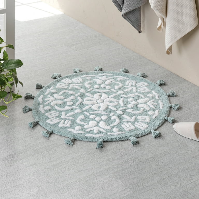 Round bath mat deals