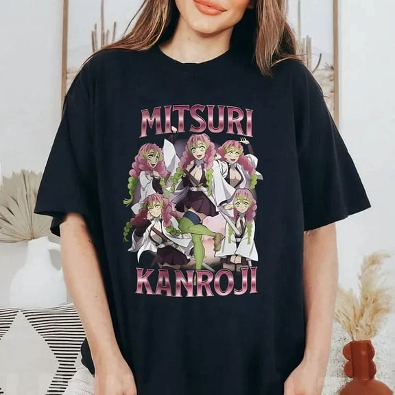 VINTAGE Demon Mitsuri Kanroji Kimetsu T-Shirt – Anime Unisex Manga Japanese