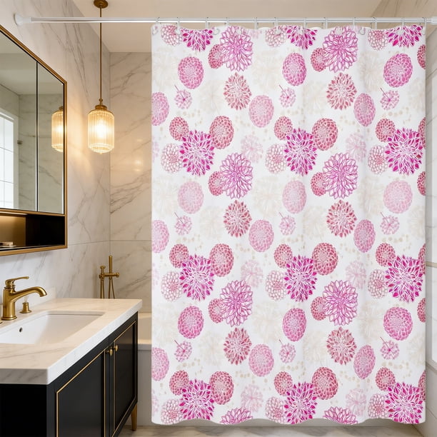 Plastic Shower Curtain Thick Waterproof And Mildews-proof Shower Curtain Dry And Wet Separation Shower Curtain Suitable For Bathroom Bedroom Toilet