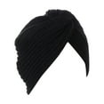 thumbnail image 2 of Zhaomeidaxi Women Turban Hats Twist-Knot Beanie Headwrap Stretch Pre-Tied Cap Solid Color Head Bonnet, 2 of 8