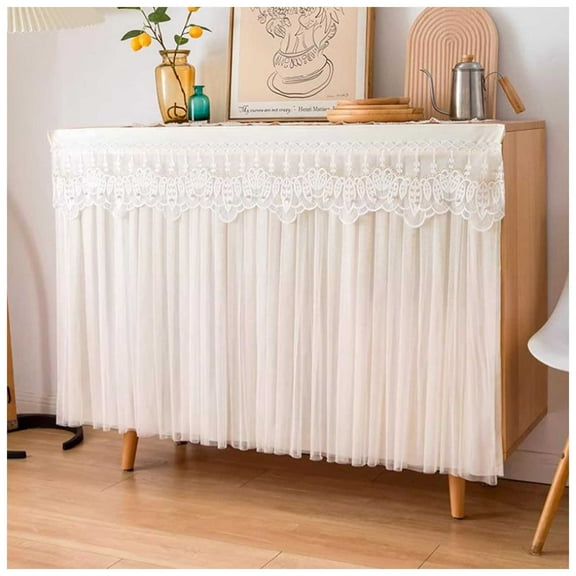 Dustproof Curtain for Shelves, Cabinet Curtains Kitchen, Self-adhesive Sun Protection Dustproof Decoration for Windows, Cabinets, Wardrobes