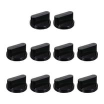 MEIBUTYUP Gas Stove Knob Black Plastic Durable for Kitchen Use, Fits Most Stoves 10Pcs