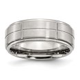 thumbnail image 1 of Anneau de Bande Strié Poli Rainuré en Acier Inoxydable de 8 Mm 11 Taille, 1 of 6