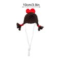 thumbnail image 2 of Mini gorro tejido a mano para animales pequeños. Adorable gorro de hámster tejido con correa ajustable. Ranas, conejitos, arcoíris y zanahorias. Mini gorros tejidos a mano. Mini gorro., 2 of 6