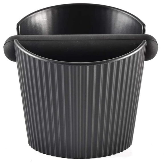 Espresso Grounds Knock Box,Small Coffee Puck Knock Box with Removable Knock Bar for Espresso Machine Coffee Grind,1 x Slag bucket,Black