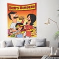 thumbnail image 3 of Bob'S Burgers Tapestry Anime Poster Wall Hanging Art Decor For Living Room Bedroom Dorm Apartments Party Supplies Gifts 59x59 Inch, 3 of 7