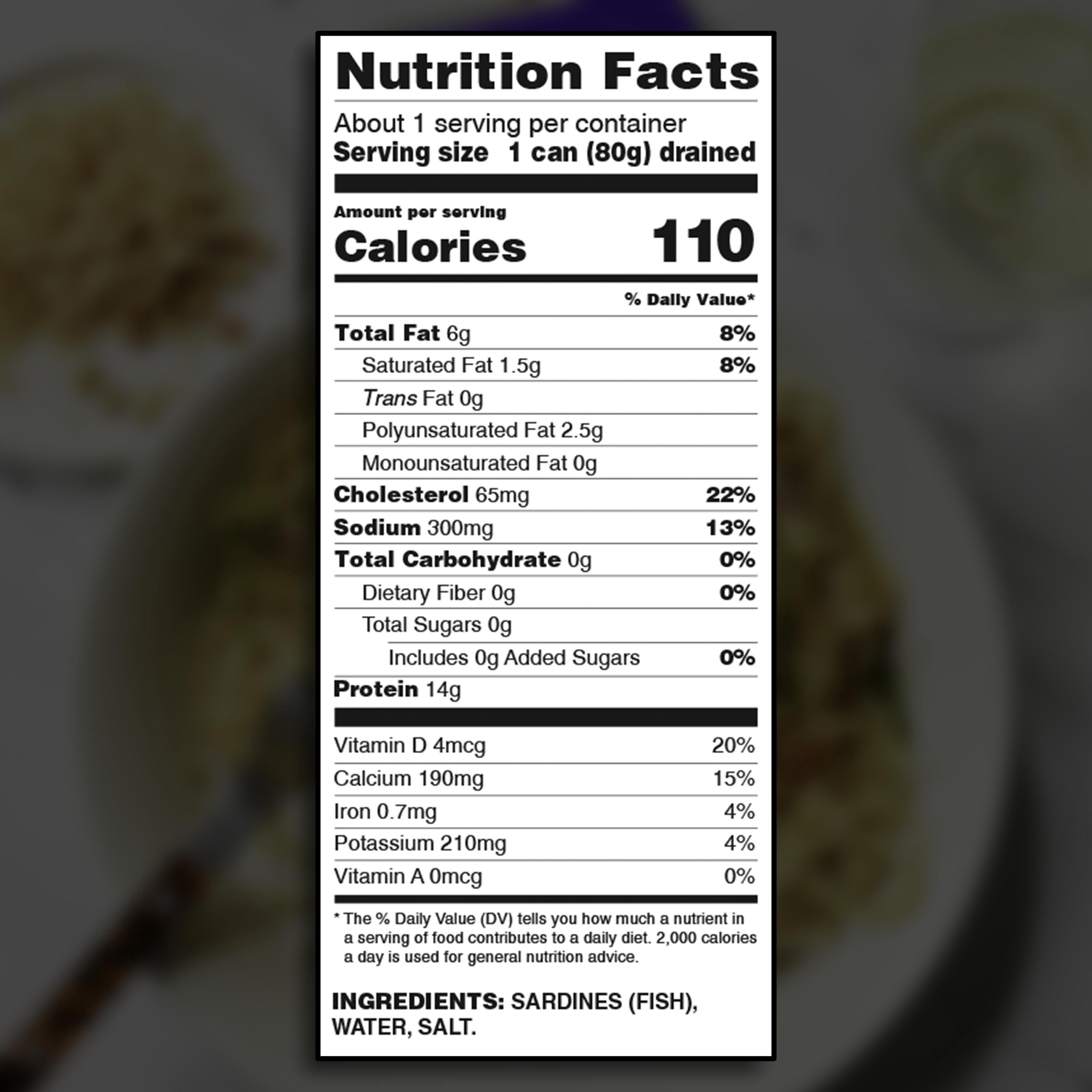 Grace Sardines in Water - 106g 3.74oz (Pack of 10) - 14g Protein per Serving, Canned & Packaged Season Sardines, Low Sodium, Gluten Free, Keto Friendly, Sustainable Canned Fish