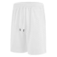 thumbnail image 5 of ibiyuan Mens Running Shorts Shorts Men Chinos Short Y2k Shorts Cotton High Waisted Elastic Sweatshorts Mens Drawstring Wide Leg Basketball Shorts Beach Vacation Shorts with Pockets, 5 of 6