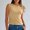 Khaki, variant on Women's Sleeveless Round Neck Strap Solid Color Casual T-Shirt