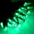thumbnail image 2 of HTOOQ Christmas LED Lights, 100 Cool White String Lights for Indoor and Outdoor Decorative Use, Holiday and Tree Decor, Patio Hanging Lighting Decorations, Green Wire, 26.9 Ft, UL Certified Green, 2 of 8