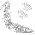 thumbnail image 2 of Yazoeia 5/32 x 3/4 Inch Blind Rivets, 50Pcs Tri Grip Rivets Aluminum Tri Fold Rivets Blind Rivet Assortment, Pop Rivets for Canoe, Furniture, Boat(Silver) CJC912-205843, 2 of 7