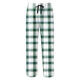 thumbnail image 4 of JFTTX Big Girls Plaid Pants Wide Leg Pants for Girls Elastic Waist Drawstring Fall Baggy Trousers with Pockets, 4 of 4