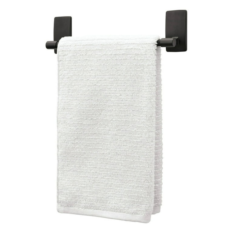 Command Bath Towel Bar Matte Black, Bathroom Organization 