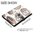 thumbnail image 3 of 9.2x6.7 inch Leather Notebook 100 Sheets, Multi-Pocket Design & Pen Loop American Football and Helmets Refillable Journal Organizer, 3 of 6