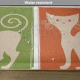thumbnail image 6 of Ambesonne Funny Place Mats Set of 4, Cartoon Cats Emotions, Standard Size, Orange Purple Green, 6 of 6