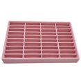 thumbnail image 1 of Stackable 40 Girds Jewelry Trays Jewelry Storage Tray Showcase Display Organizer Pink, 1 of 7