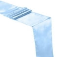 thumbnail image 2 of Hadanceo Table Runner Long Rectangle Smooth Fabric Machine Washable Solid Color Party Table Runner Wedding Banquet Supplies Sky Blue, 2 of 8