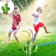 thumbnail image 2 of Edunwind Summer Savings Outdoor Water Play Sprinklers Toddler Outdoor Toys - Backyard Spinning Kids Sprinkler Toy - Summer Toys Splashing Fun - Attaches to Garden Hose, Kids Outdoor Toys, 2 of 7