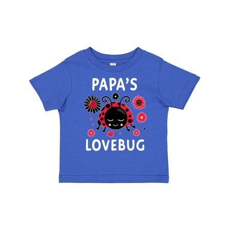

Inktastic Valentine s Day Papa s Lovebug Gift Toddler Boy or Toddler Girl T-Shirt