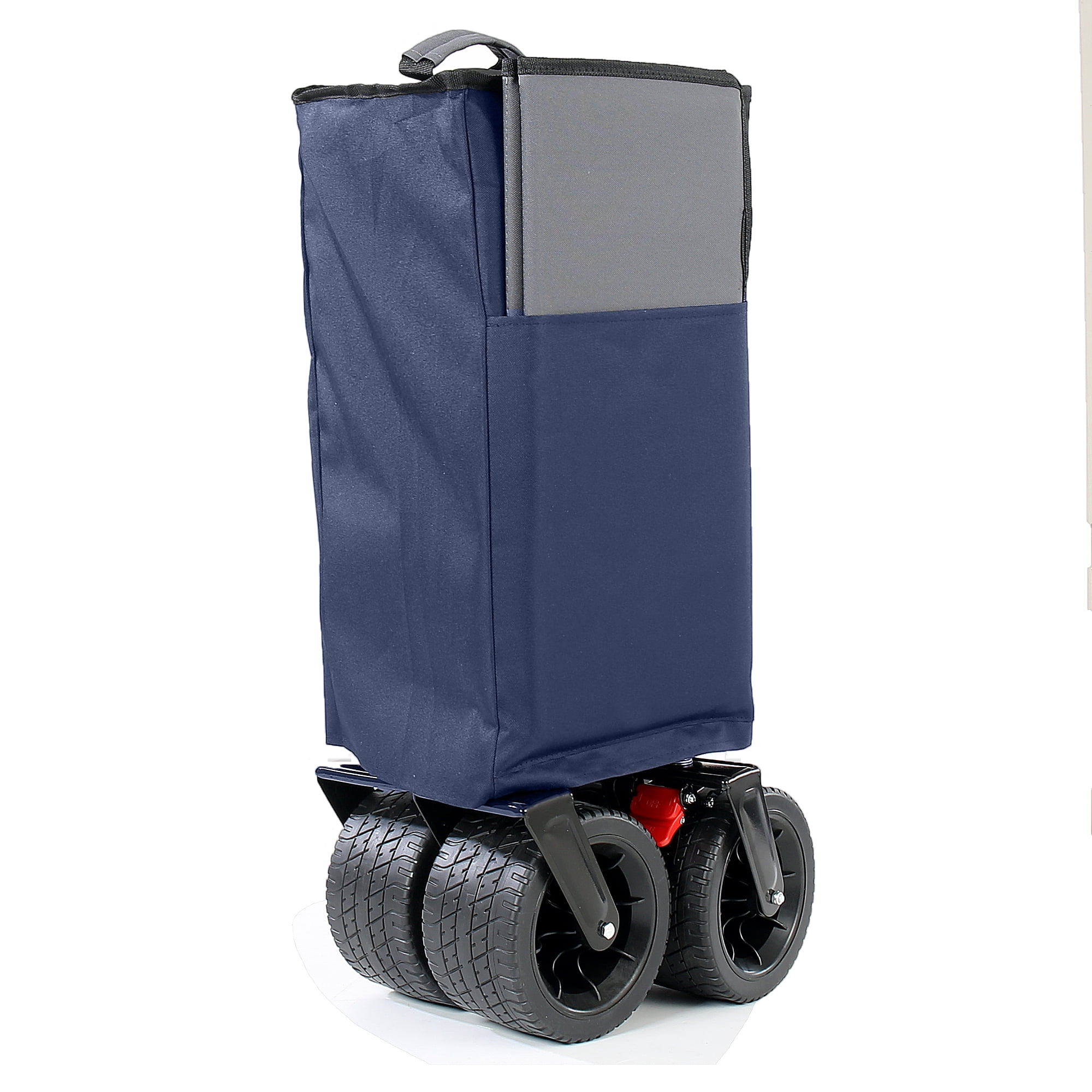 Folding Wagon with Removable Fabric 500 lbs Capacity 300L Storage 58 Long Frame All-Terrain Wheels