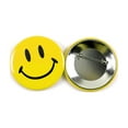 thumbnail image 2 of Classic Yellow Smiley Face Pinback Button Badges - 2.25 Inch Round - 5 Pack, 2 of 2
