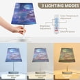 thumbnail image 4 of BZSMCE Table Lamp Creative Purple Crystal Boat Painting Simple Pattern Night Light, 4 of 8