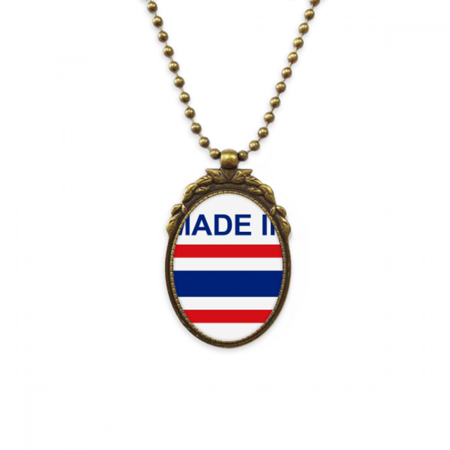 en tailandia, país de amor collar colgante vintage de bronce antiguo de joyeria de lujo de regalo Unbranded M