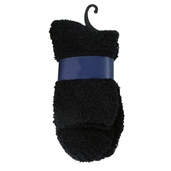 Uooqdmx Fuzzy Socks for Women, Womens Crew Socks, Slipper Socks for Women, Autumn Winter Solid Plush Warm Coral Plush Socks Carpet Socks Sleep Socks, Sleep Socks, Black One Size