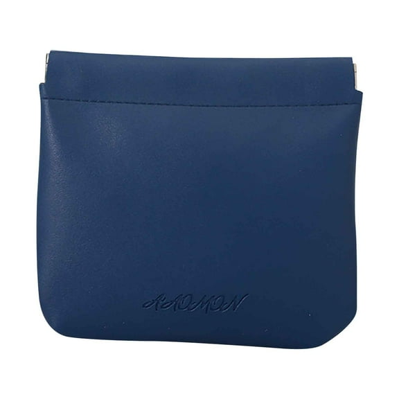 Pompotops Clearance Sales Leather Shrapnel Automatic Closure Makeup Bag Women's Portable Lipstick Small Storage Bag Mini Change Wireless Earphone Bag