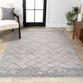 thumbnail image 5 of JONATHAN Y MOROCCAN HYPE 4 x 6 Area Rug, Asilah Moroccan Diamond - Light Gray, MOH300A-4, 5 of 10