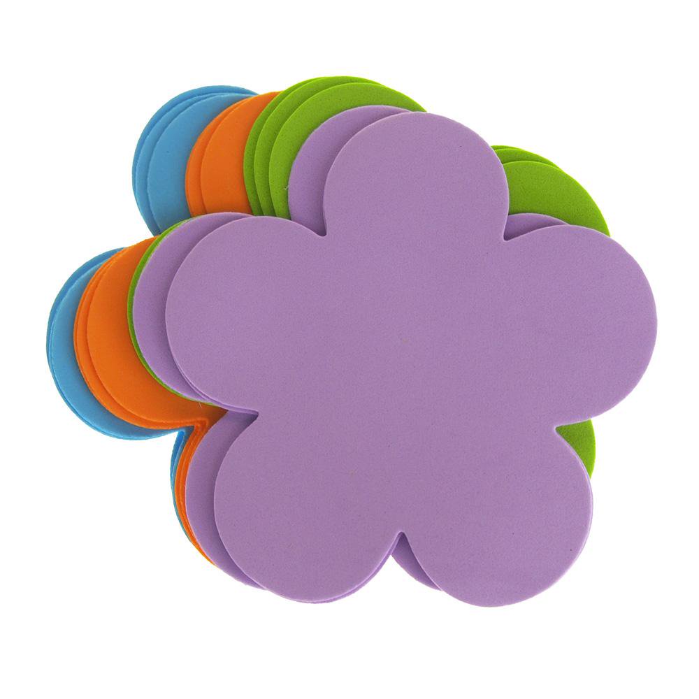 Daisy Flower Foam Shapes, Assorted Color, 51/2Inch, 12Piece