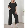 thumbnail image 5 of Weardear Womens Pajama Sets Casual Long Sleeve Lounge Sets Comfy Soft Cozy Pullover Tops, 5 of 7