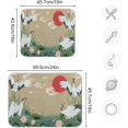 thumbnail image 2 of Japanese Cranes At Sunset Dishes Drying Mats Asian Style Dry Pad Kitchen Decor Dish Draining Mat Baby Bottle Countertops Easy Clean Dry Mat 16x18 inch, 2 of 6
