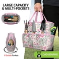 thumbnail image 2 of Garden Tool Bag,Pioneer Flower Floral Print Pattern Garden Tool Organizer,Garden Gifts,Waterproof Multi-Pocket Garden Tool Storage 11.8x5.5x11.4 Inch(Tools NOT Included), 2 of 6