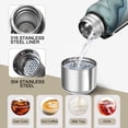 thumbnail image 3 of 20oz Stainless Steel Vacuum Insulated Coffee Mug with Tea Infuser and Cup Lid, Liquid & Marble Print, 3 of 6