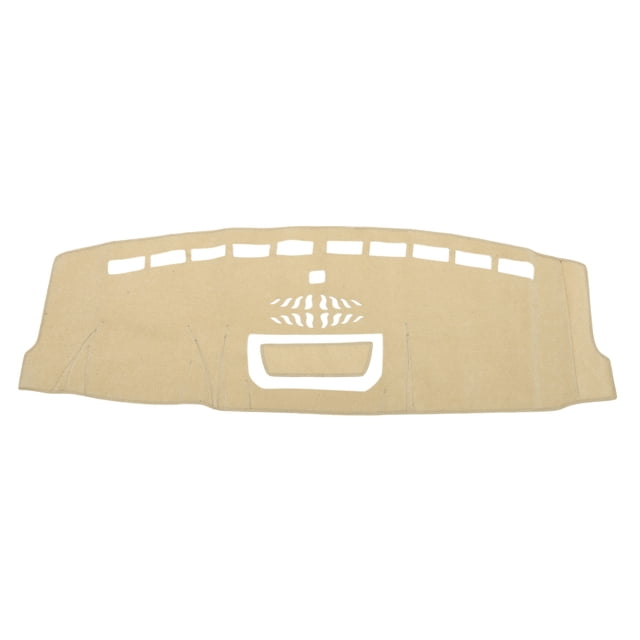 Cubierta de tablero Unique Bargains para Ford F-150 2022-2024, alfombrilla antideslizante, cubierta de tablero de consola central de poliéster, alfombrilla de cubierta de tablero beige