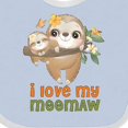 thumbnail image 4 of Inktastic Sloth I Love My Meemaw Boys or Girls Baby Bib, 4 of 4