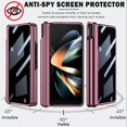 thumbnail image 3 of S Pen Holder Case Compatible Samsung Galaxy Z Fold 4 Case with Privacy Screen Protector,Magnetic Hinge Protection Transparent Case for Samsung Fold 4 5g Case,Samsung Z Fold 4 Phone Case Wine Red, 3 of 14