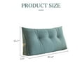 thumbnail image 2 of Lovote Triangle Headboard Pillow Full Filling Backrest Wedge Pillow w/ Side Pocket Removable Cover Corduroy Texture, 2 of 8