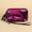 Purple, variant on Clear Hard Shell Cosmetic Bag, Ins Semi-transparent PVC Totes Pouch, Travel Suitcase Shape Purse Clutch, Mini Hard Box Makeup Toiletry Organizer, Travel Essentials Bag